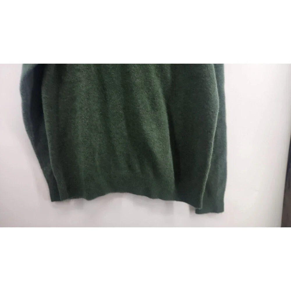 The Commons Men's Large Green Brushed Sweater Polo‎ NWT Wool Blend